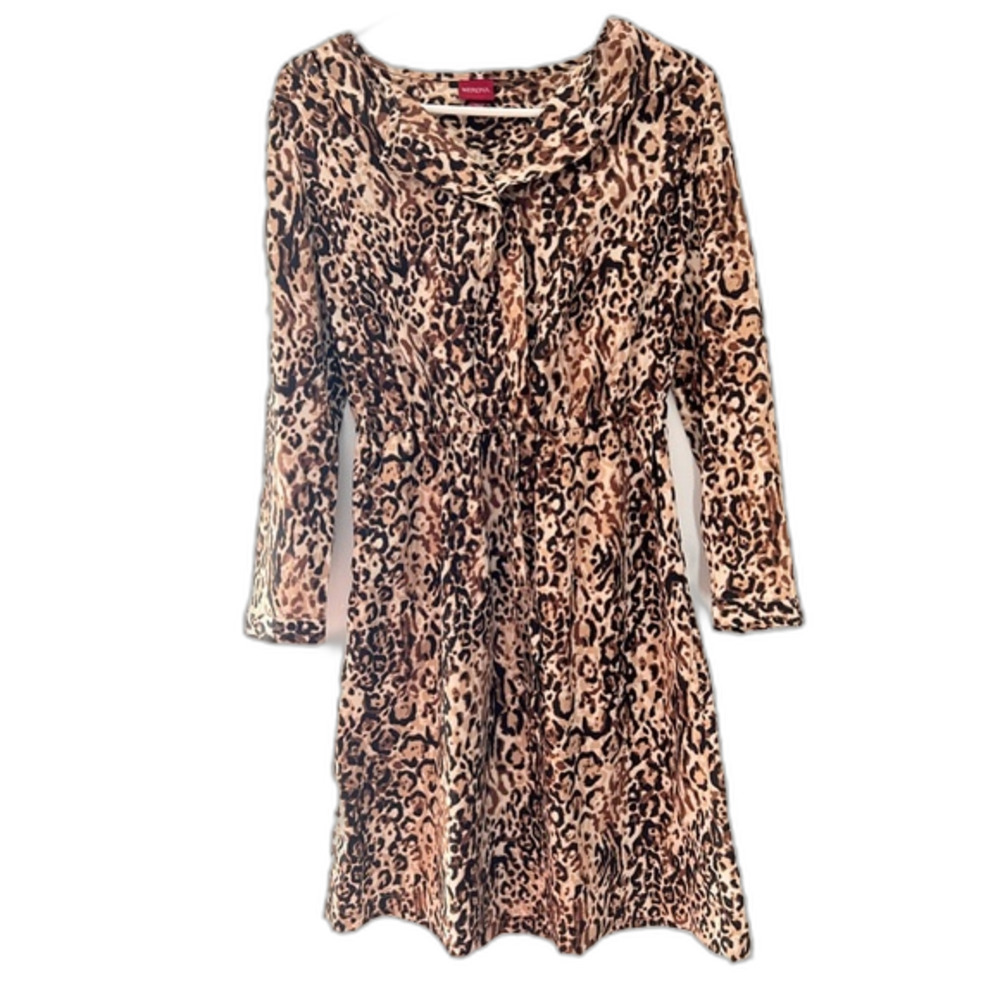 Women's Dress Merona  Animal Print Dress tie Size XS.